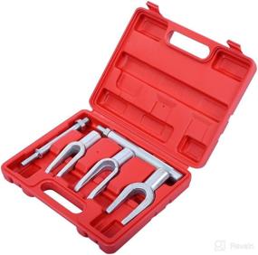 img 4 attached to 🔧 WINMAX TOOLS AUTOMOTIVE 5PC Tie Track Rod Ball Joint Pitman Splitter Removal Extractor Set Kit for Cars and Light Trucks - Efficient Separator