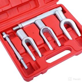 img 2 attached to 🔧 WINMAX TOOLS AUTOMOTIVE 5PC Tie Track Rod Ball Joint Pitman Splitter Removal Extractor Set Kit for Cars and Light Trucks - Efficient Separator