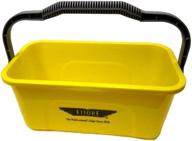 🧼 efficient cleaning companion: ettore 3 gallon compact super bucket with ergonomic handle logo