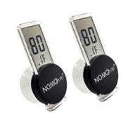 🌡️ nomoy pet 2 pack reptile terrarium thermometer: digital temperature monitor with suction cup for snake turtle frog lizard spider beard dragon gecko habitat & tank accessories - find the perfect climate control solution! logo