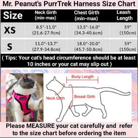 img 3 attached to 🐱 Maximize Safety and Style with Mr. Peanut's PurrTrek Reflective Cat Harness and Leash Combo