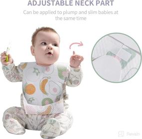 img 2 attached to 👶 SUNVENO Waterproof Disposable Bibs for Cute Toddlers, 60 Pieces, Adjustable Fastener, Individually Packaged