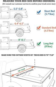 img 3 attached to Coverify 2022 Upgraded Truck Bed Cover Standard Bed (6.5′ Box) | Ford GMC Silverado/Sierra Ram Tundra | Waterproof Oxford Cargo Tarp Cover