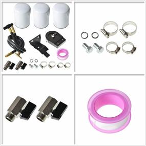 img 1 attached to Labwork Coolant Filtration Filter Kit With 3 Filter Replacement For 2003-2007 Ford V8 6.0L Powerstroke Diesel