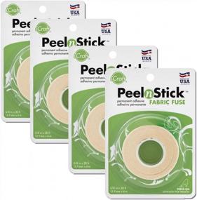 img 1 attached to 🧵 Therm O Web Thermoweb Peel and Stick Fabric Fuse Tape 5/8 inch x 20 Feet 3346 (Pack of 4)