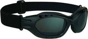 img 4 attached to 🔥 Unisex Motorcycle Goggles: Choose from Smoke, Mirrored Blue, Mirrored Orange, Clear, or Yellow Lenses!