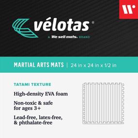 img 3 attached to Transform Your Home Gym With Velotas Tatami-Patterned EVA Foam Mats: Anti-Fatigue, Interlocking, & Perfect For Martial Arts And MMA Training