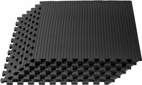 img 4 attached to Transform Your Home Gym With Velotas Tatami-Patterned EVA Foam Mats: Anti-Fatigue, Interlocking, & Perfect For Martial Arts And MMA Training