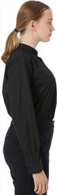 img 2 attached to Women'S Black Traditional Clergy Shirt - GraduatePro Long Sleeve Regular Fit