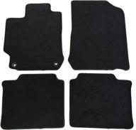 🚗 black nylon front rear floor mats for 2012-2017 toyota camry interior - protective carpets 4pc set by ikon motorsports (2013-2016 compatible) логотип