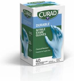 img 2 attached to Curad Nitrile Exam Gloves – Powder-Free, One Size Fits Most, 40ct