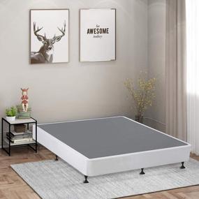 img 4 attached to Effortless Bedding Support: Greaton'S King Metal Box Spring/Foundation For Mattress, No Frame Required