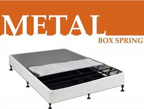 img 2 attached to Effortless Bedding Support: Greaton'S King Metal Box Spring/Foundation For Mattress, No Frame Required