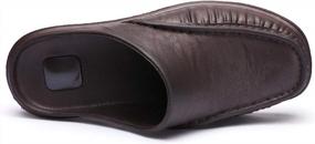 img 2 attached to Men's Slip-On Backless Loafers - Stylein Mules Slippers