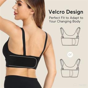 img 2 attached to Momcozy Pumping Bra, Enhanced Velcro Back Zipper Adjustable Breast-Pumps Holder with Added Support 🤱 for Plus Sizes, Dual-Function Pumping and Nursing Bra - Suitable for Sizes 32C-58DDD in Elegant Black