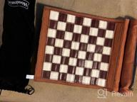 картинка 1 прикреплена к отзыву Travel In Style With Woodronic'S Upgraded 3-In-1 Backgammon Chess Checkers Set In Navy Blue от Committed Schmidt