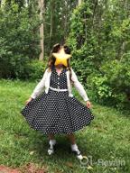img 1 attached to BlackButterfly Kids 'Holly': Vintage Polka Dot 50's Girls Dress in Classic Style review by Adam Cornelison