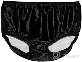 img 2 attached to 🩱 Reusable Special Needs Swim Diaper - L-Size 14/16, Waist: 21-32"; Weight: 90-118 pds, Black