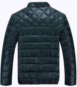 img 1 attached to Men'S White Duck Down Puffer Jacket By Fashciaga - Stay Warm And Stylish!