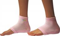 kidsole rx gel sports sock for kids with heel sensitivity, severs disease, and plantar fasciitis in us kid's sizes 2-7 (pink) - enhanced seo logo