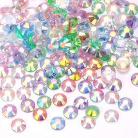 img 1 attached to Nibiru 28800Pcs Resin Flatback Rhinestones Kit, Jelly Rhinestones Mixed Color Round Shape For Nail Crafts Tumbler Non-Hotfix 2Mm, 3Mm, 4Mm, 5Mm