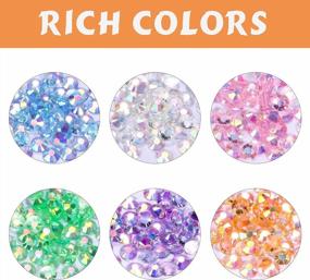 img 2 attached to Nibiru 28800Pcs Resin Flatback Rhinestones Kit, Jelly Rhinestones Mixed Color Round Shape For Nail Crafts Tumbler Non-Hotfix 2Mm, 3Mm, 4Mm, 5Mm