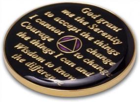 img 1 attached to Prideful Purple: Celebrate 4 Years Of Sobriety With Triplate AA Recovery Coin