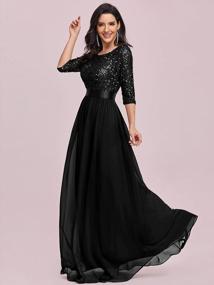img 2 attached to Shine Bright All Night: Ever-Pretty'S Sequin Maxi Dress For Women