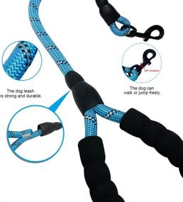 img 3 attached to GonHui 5 FT Reflective Dog Leash - Strong Training Leashes with Comfortable Padded for Medium & Large Dogs - Improved SEO