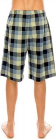 img 2 attached to Soft And Cozy Plaid Check Lounge Pants For Men - TINFL'S 100% Cotton Pajama Bottoms With Pockets, Perfect For Sleep And Lounging