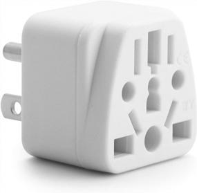 img 4 attached to Universal Travel Adapter: Convert EU/UK/AU/In/CN/JP/Asia/Italy/Brazil To USA Type B With Unidapt Grounded Wall Plug And Power Outlet Charger