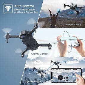 img 1 attached to 1080P HD FPV Drone With Camera For Kids & Adults - TECNOCK RC Quadcopter W/ 2 Batteries, Optical Flow Positioning, Gravity Sensor, One Key Start - Toys For 6 8 12-14 Year Old Boys Girls Beginners