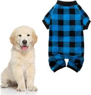 🐾 kooltail plaid dog pajamas: warm, soft, and stylish winter sweater for small dogs and puppies логотип