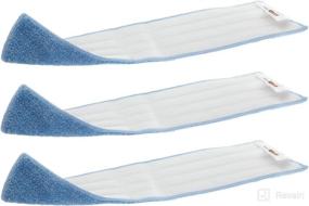 img 4 attached to 🧹 Rubbermaid FGQ40900BL00 18-Inch Blue Microfiber Damp Room Mop, Standard Size - Pack of 3, Ideal for SEO