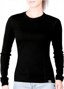 img 4 attached to Midweight Merino Wool Long Sleeve Thermal Shirt For Women By MERIWOOL - Ideal Base Layer For Ultimate Comfort