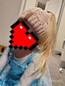 img 8 attached to Winter Girls' Ponytail 🎀 Beanie - Accessories for Toddler Girls