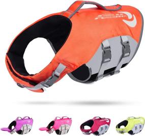 img 4 attached to 🐶 High Buoyancy Adjustable Dog Life Jacket with Rescue Handle - Reflective Lifesaver Vest for Maximum Safety and Aid