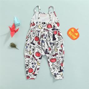 img 1 attached to Toddler Jumpsuit Dinosaur Playsuit Sleeveless Girls' Clothing ~ Jumpsuits & Rompers