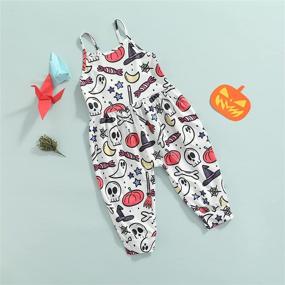 img 2 attached to Toddler Jumpsuit Dinosaur Playsuit Sleeveless Girls' Clothing ~ Jumpsuits & Rompers