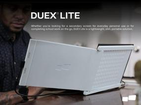 img 1 attached to Duex Portable Monitor: The Perfect Laptop Companion - 12.5", 1920X1080, 60Hz Refresh Rate, Laptop Monitor Extender, Second Monitor for Laptops - Duex Lite in White