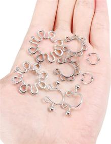 img 1 attached to Kadogohno Piercing Piercings Nipples Nipplerings Women's Jewelry - Body Jewelry