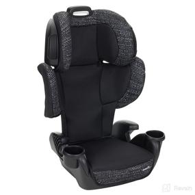 img 1 attached to 🚗 Efficient and Safe: Evenflo GoTime LX Booster Car Seat - Chardon Black