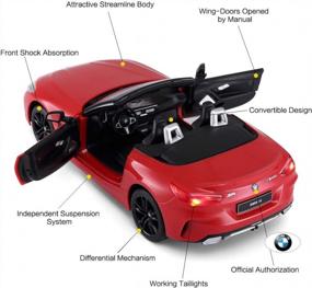 img 1 attached to 1/14 Scale RASTAR BMW Z4 Roadster RC Convertible Car - New Version - 2.4GHz Remote Control - Red