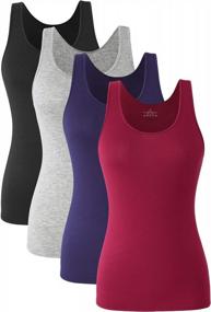 img 4 attached to 4-Pack Of Orrpally Lightweight Tank Tops For Women: Essential Undershirts And Camis