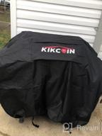 картинка 1 прикреплена к отзыву Heavy Duty Waterproof Grill Cover - 64 Inch BBQ Cover For Char-Broil, Weber, Brinkmann, Nexgrill, And More - 600D Barbecue Burner Cover, Resistant To UV, Rip, And Fade - Black Kikcoin Cover от Daniel Icyblue