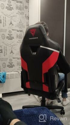 img 2 attached to Computer chair ThunderX3 TC3 gaming chair, upholstery: imitation leather, color: Ember Red review by Cieszysawa Rogowska ᠌