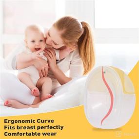 img 1 attached to 🤱 Cozytots Hands-Free Wearable Breast Pump - 9 Levels, 3 Modes, Electric, Portable, Rechargeable Battery Operated Breast Milk Extractor (Worn in Bra)