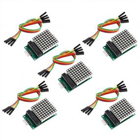 img 4 attached to MAX7219 8X8 Dot Matrix LED Display Module Kit For Arduino Raspberry Pi Microcontroller - 5PCS Red Common Cathode