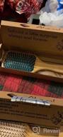 img 1 attached to Eco-Friendly Bamboo Hair Brush With Detangle Tail Comb For Healthy And Silky Hair - Perfect For Men, Women, And Kids review by Ron Mohammed