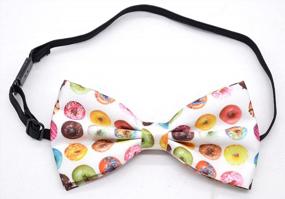 img 2 attached to Handmade Patterned Pre-Tied Bow Ties For Men By Carahere® - Stylish And Trendy M126